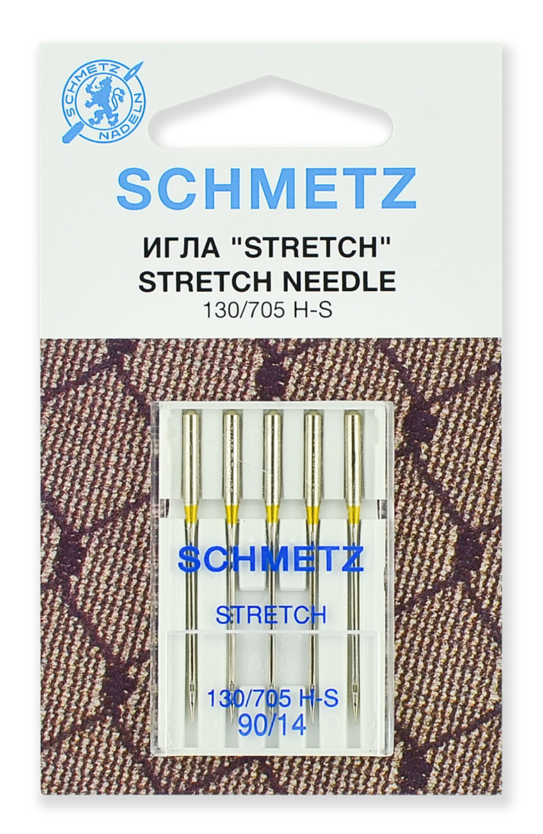 Иглы стрейч 130/705H-S № 90/14, 5 шт. Schmetz 0701309 Иглы стрейч 130/705H-S № 90/14, 5 шт. Schmetz 0701309