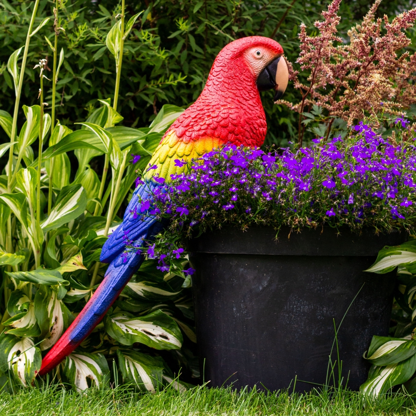 Декоративное изделие из пенопласта ПОПУГАЙ АРА дл. 55 см