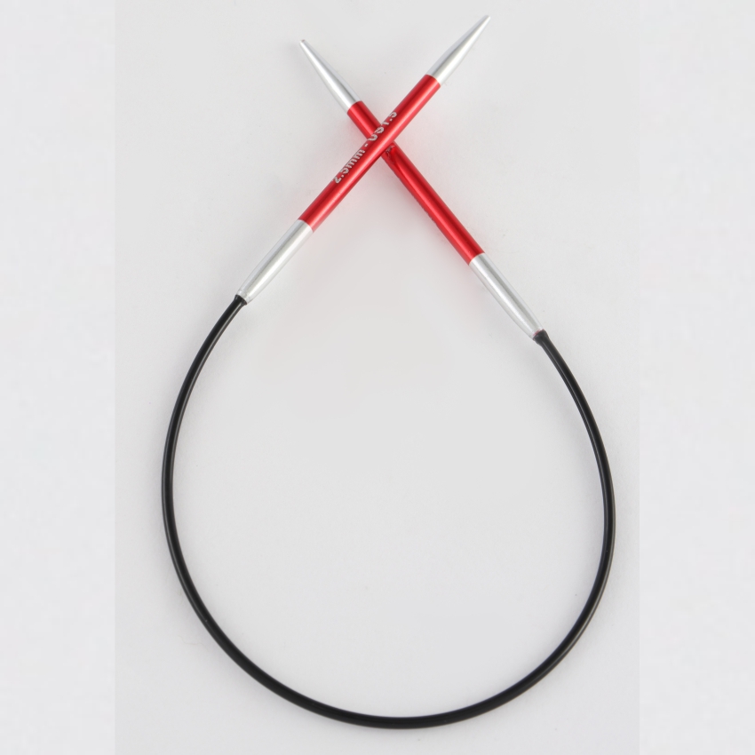 Спицы алюминиевые круговые Zing KnitPro, 22,5 см, 2,25 мм 47081