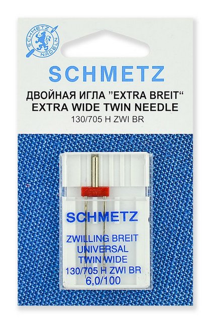 Иглы стандартные двойные 130/705 H ZWI BR № 100/6.0, 1 шт. 0701365 Schmetz Иглы стандартные двойные 130/705 H ZWI BR № 100/6.0, 1 шт. 0701365 Schmetz