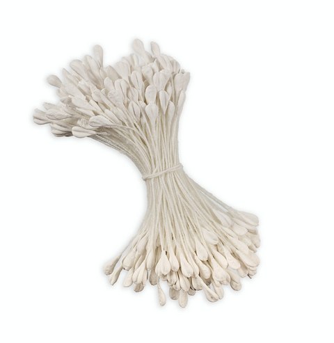 Тычинки для искусственных цветов "Fiorico" TIC/NSM-1, белый  2,5мм*160шт.