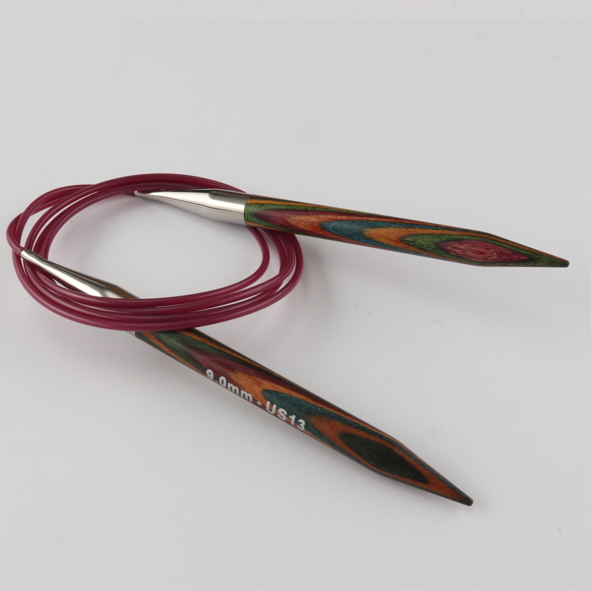 Спицы деревянные круговые Symfonie KnitPro, 40 см, 9.00 мм 20317