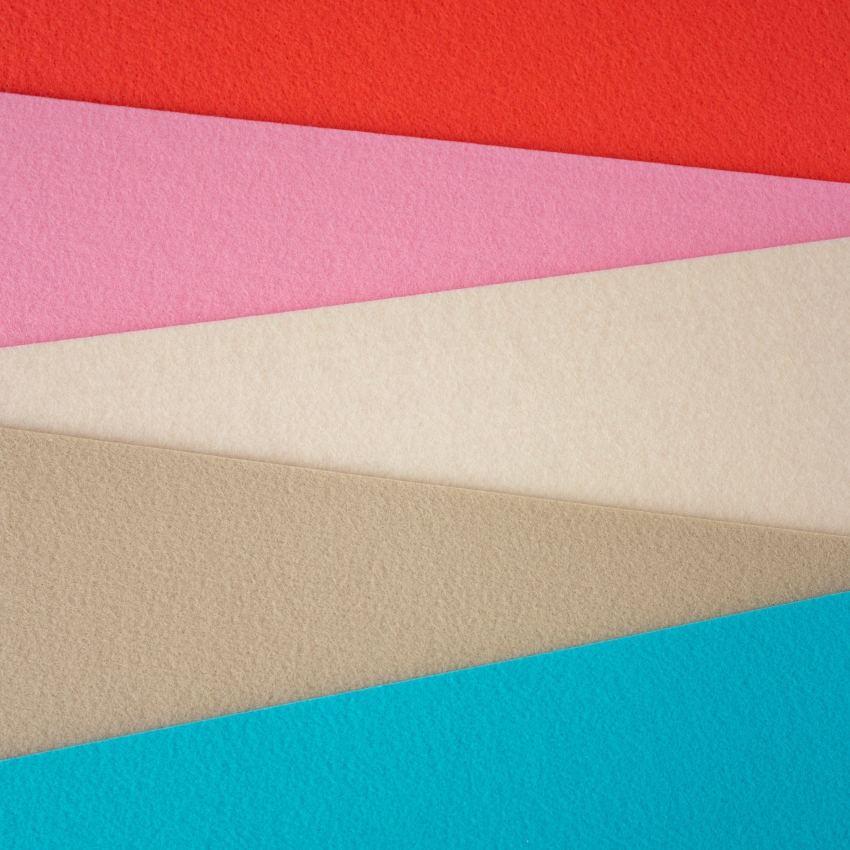 Набор декоративного фетра FSR2.0-RON5-06 2 мм; 22 см х 30 см (5 листов, 5 цветов)