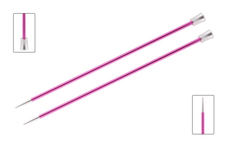 Спицы алюминиевые прямые Zing KnitPro, 35 см, 5.00 мм 47301