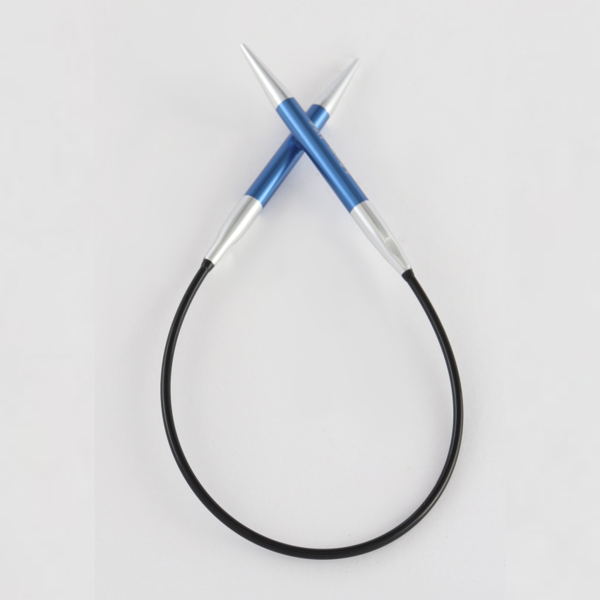 Спицы алюминиевые круговые Zing KnitPro, 22,5 см, 4,00 мм 47088