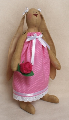 Набор для изготовления игрушки "RABBIT'S STORY" R003 Зайка в розовом, 29 см 