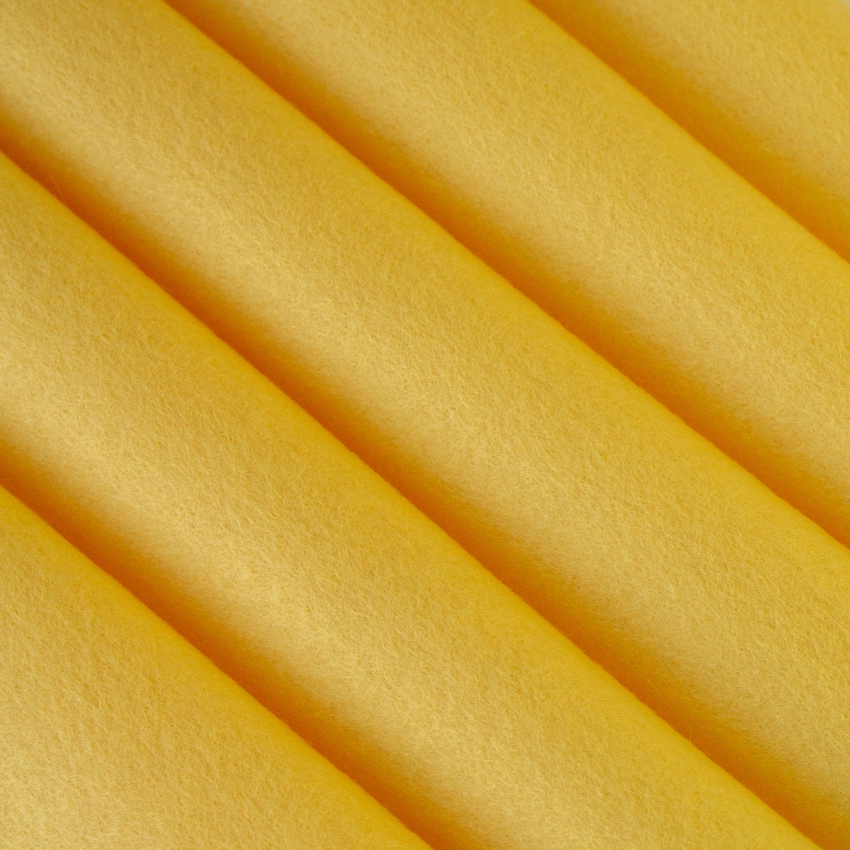 Набор декоративного фетра, 1,00 мм; 22 см х 30 см (5 листов, солнечно-желтый)