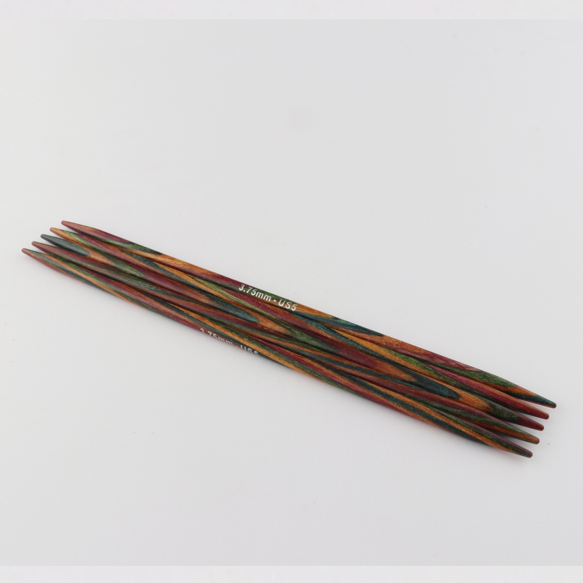 Спицы деревянные носочные Symfonie KnitPro, 15 см, 3.75 мм 20135