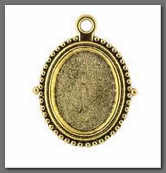 Основа MFB-03 "Zlatka" 1,8х2,3 см 10 шт. под античную бронзу