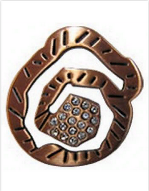 Украшение Микрон GB1244 Роза 2 шт. 33х35мм медь