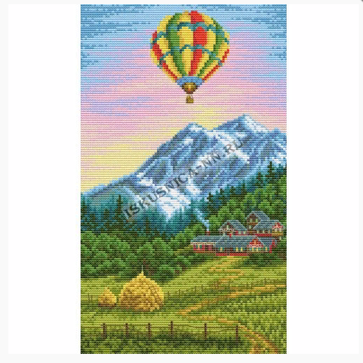 Набор для вышивания «Искусница» 4126 Тирольские Альпы17 х 29см