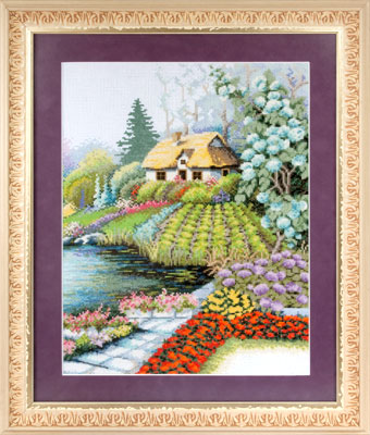 Набор для вышивания «Panna» ПС-0668 Уютный дворик,27х35 см