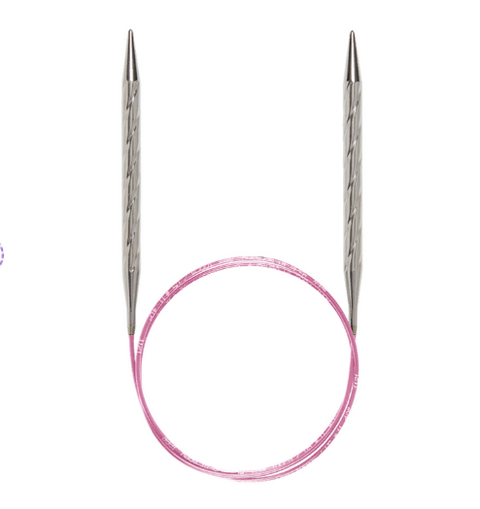 Спицы метал. круговые супергладкие AddiIUnicom, №3 60 см.