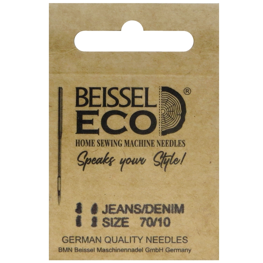 Иглы д/бытовых швейных машин для джинс. ткани (Jeans/Denim),5 шт, № 70, 130-705 H-J/крафт, BEISSEL Иглы д/бытовых швейных машин для джинс. ткани (Jeans/Denim),5 шт, № 70, 130-705 H-J/крафт, BEISSEL