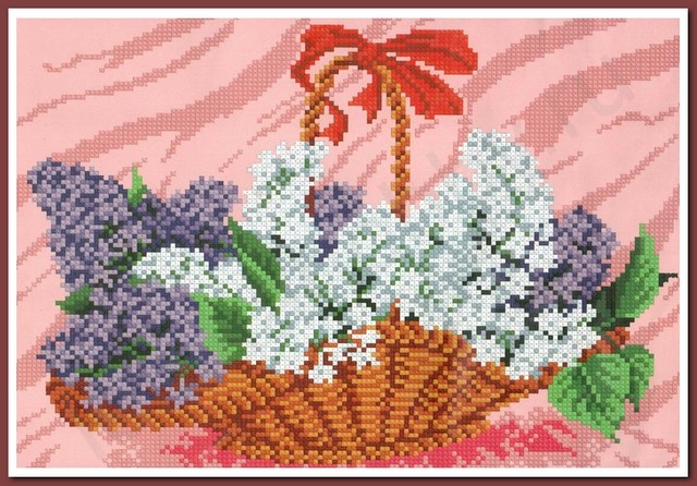 Набор для вышивания крестом «Искусница» 522 Сирень