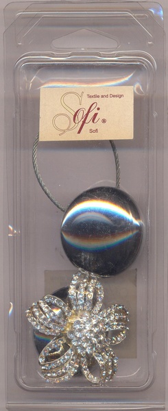 Подхват с магнитом для штор"Sofi" MAG-07  d 55 мм