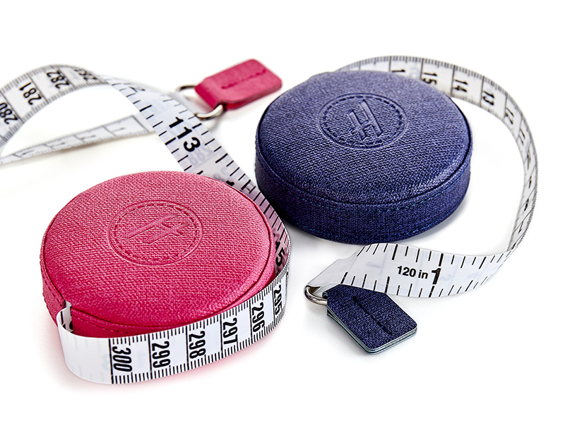 Сантиметр-рулетка,градация в сантиметрах и дюймах,Арт.+253.HEM.3.DB,розовый 