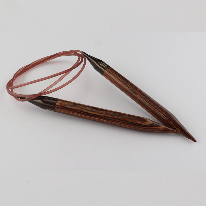 Спицы деревянные круговые Ginger KnitPro, 100 см, 12.00 мм 31119