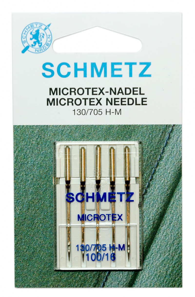 Иглы микротекс 130/705H-M № 100/16, 5 шт. Schmetz 0702285  (особо острые) Иглы микротекс 130/705H-M № 100/16, 5 шт. Schmetz 0702285  (особо острые)
