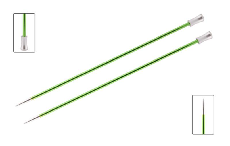Спицы алюминиевые прямые Zing KnitPro, 35 см, 3.50 мм 47297
