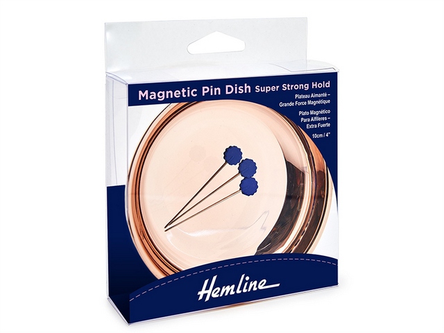 Игольница магнитная "Hemline" 279.MD  Блюдце   цвет: розовое золото                  