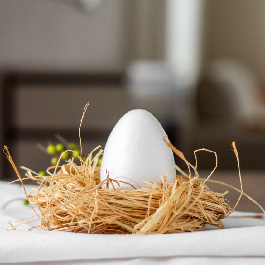 Форма из пенопласта ЯЙЦО, h=93 мм 1шт