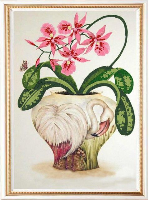 Рисунок на ткани «Конёк» 9497 Цветы и птицы 3, 29х39см