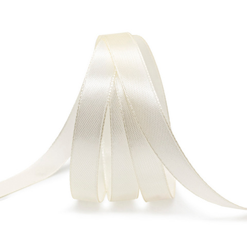 Лента атласная 1,2 см х 22,86 м цв.047 молочный