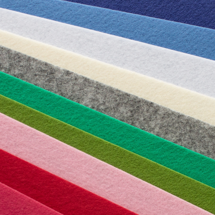 Набор декоративного  фетра FSR1.2 (N10)-20 1,2мм; 22см х 30см (10 листов, 10 цветов)