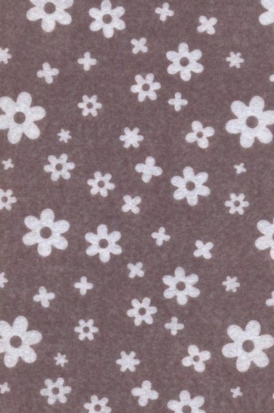 Фетр листовой Астра "Цветочки" 7714025, 1 мм, 20*30 см, 10 листов. Цвет: YF 690 коричневый