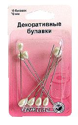 Булавки декоративные "Hemline" 711  10 шт. 70 мм