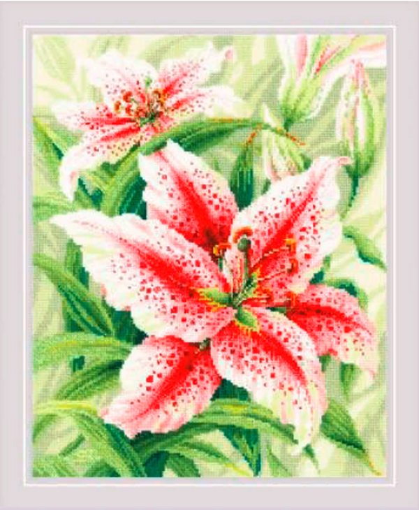Набор для вышивания «Риолис» 2000 «Лилии» 40 х 50 см