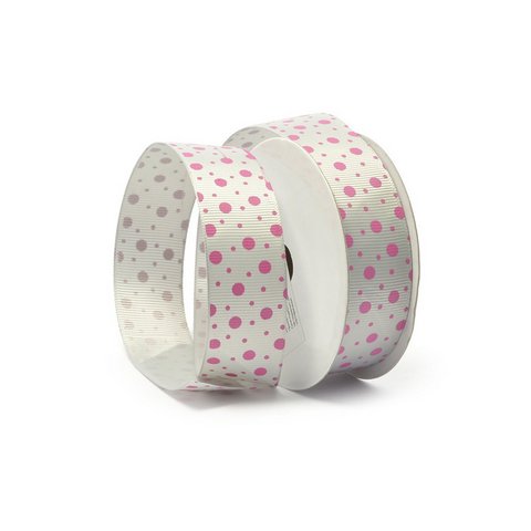 Лента декоративная арт.TBY.ЛРР.ТХ-11.3  шир.2,5см цв.сер. уп.9,14м