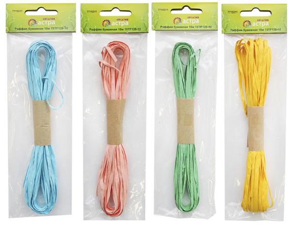 Раффия бумажная АСТРА КРЕАТИВ 15TF128-10 , моток 10 м