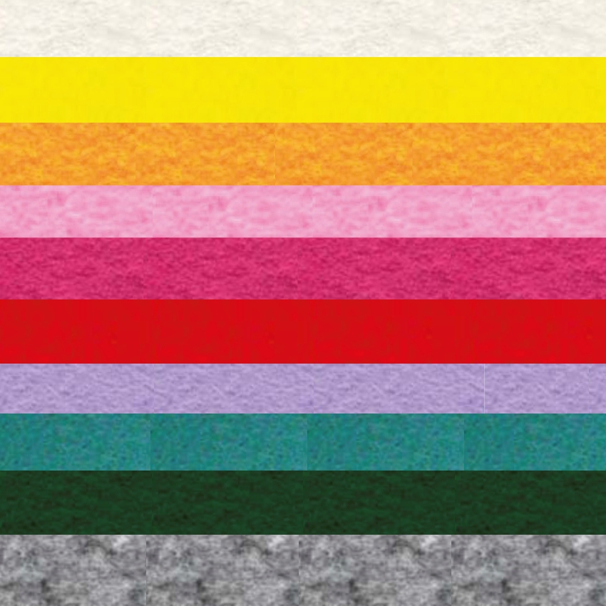 Набор декоративного  фетра FSR1.2 (N10)-12 1,2мм; 22см х 30см (10 листов, 10 цветов)