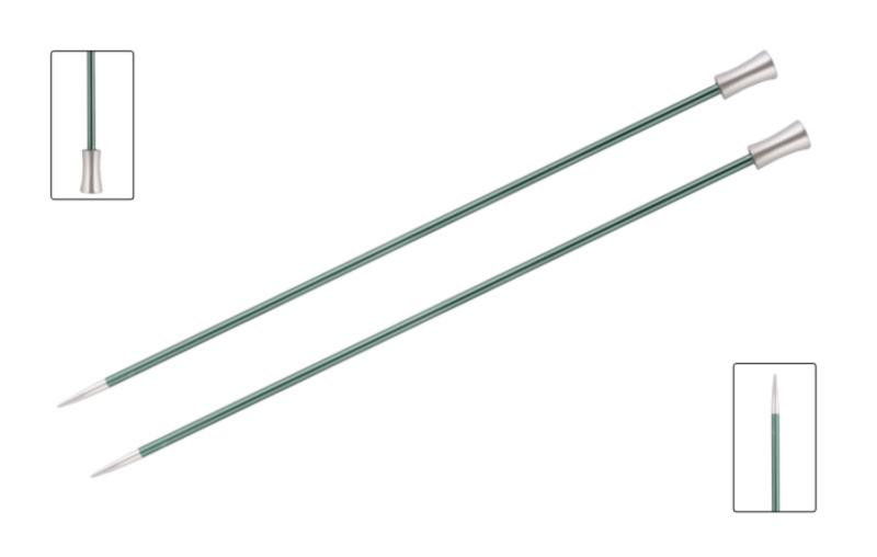 Спицы алюминиевые прямые Zing KnitPro, 35 см, 3.00 мм 47295