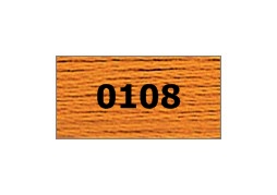 мулине "Gamma"  х/б 24 x 8 м 0108, яр.оранжевый