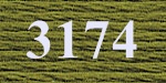 мулине "Gamma"  х/б 24 x 8 м 3174, хаки