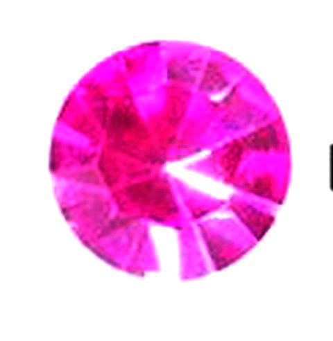 Стразы пришивные 3200 пришивной «риволи», 14 мм, Кристалл , фуксия блистер 33 шт/уп