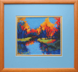 Набор для вышивания «Чарівна Мить» Б-042 Поздняя осень,14,5*13 см