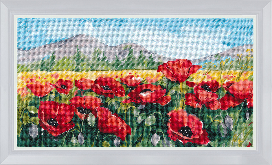 Набор для вышивания «Овен» 1190 " Маки" 29*16 см.