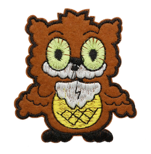 Термоаппликация Hobby&Pro "Совенок" BA1006, 6 х 7 см.