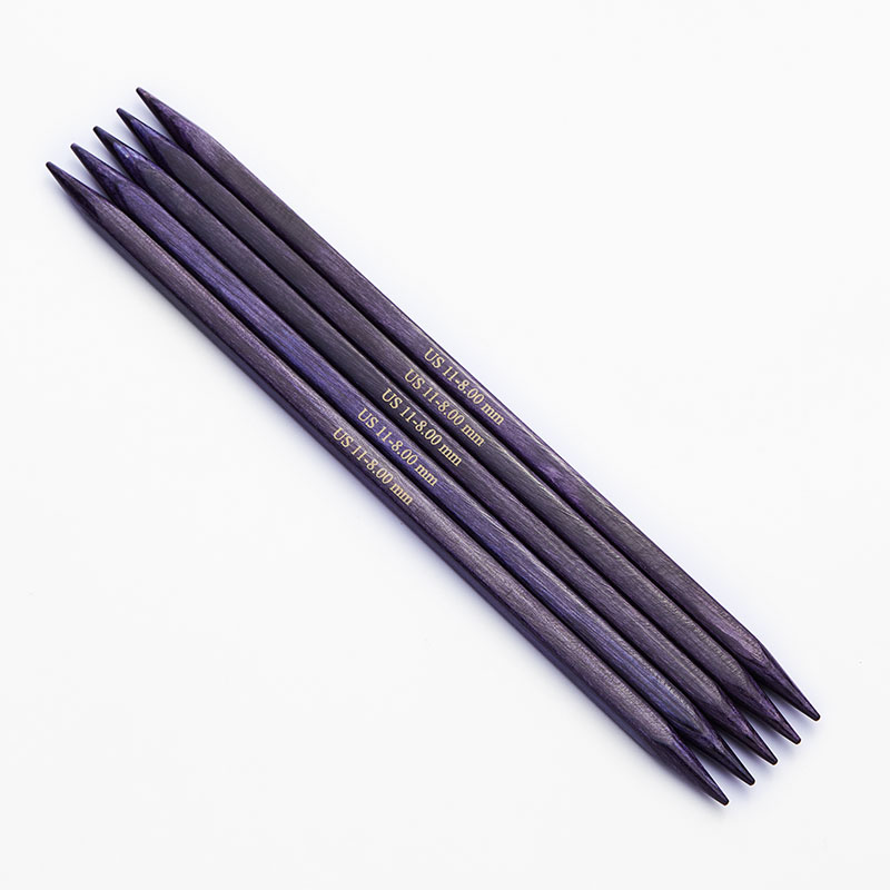 Спицы деревянные носочные кубические Jadore Cubics KnitPro, 15 см, 2.75 мм 19004 Спицы деревянные носочные кубические Jadore Cubics KnitPro, 15 см, 2.75 мм 19004