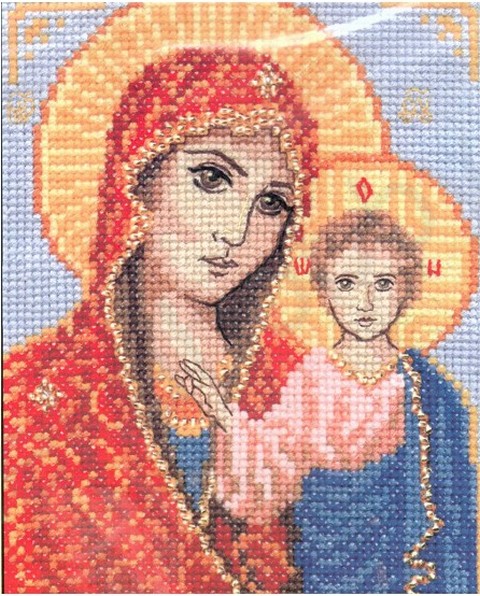 Набор для вышивания «Искусница» 448 (БМ) Образ Казанской Пр. Богородицы 11*14 см