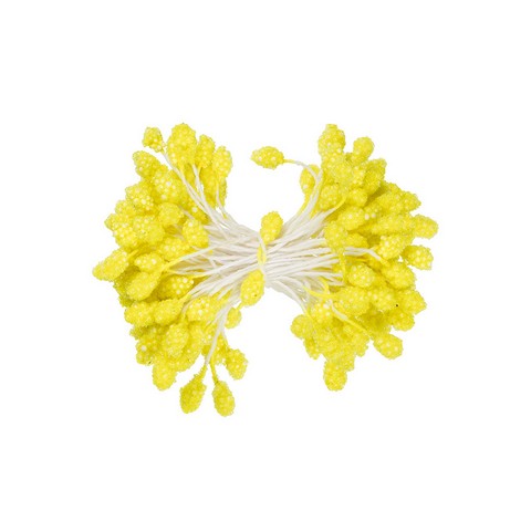 Тычинки для искусственных цветов "Fiorico" TIC/MBF-3, желтый 3мм х 85шт. 