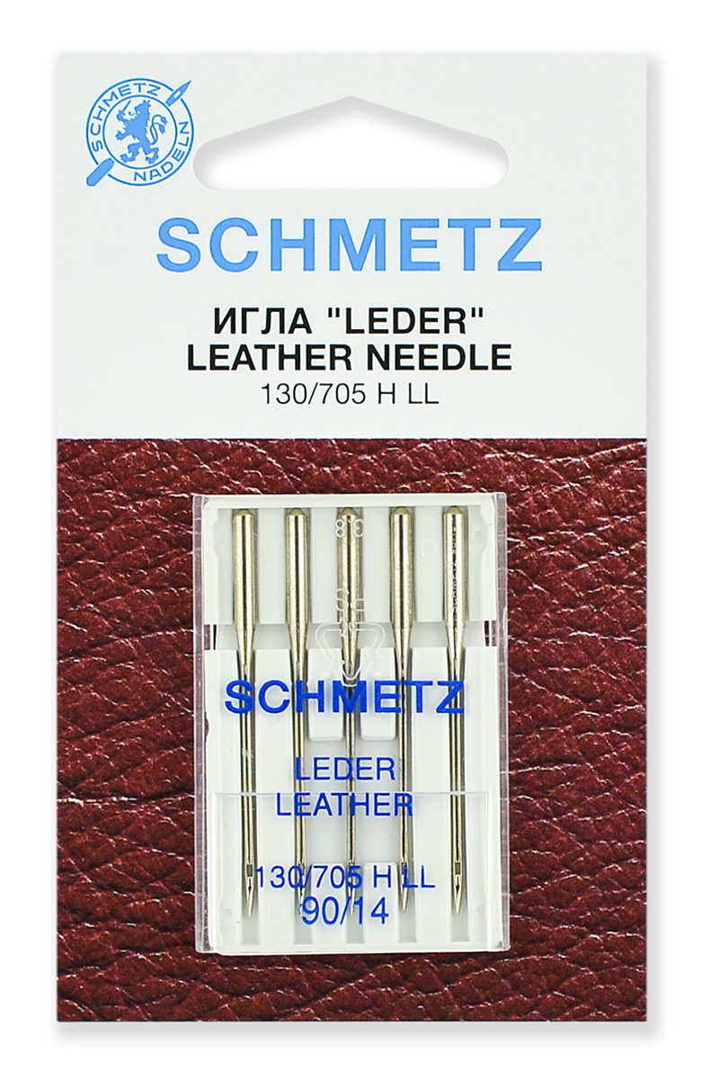 Иглы для кожи 130/705H LL № 90/14, 5 шт. Schmetz 0701188 Иглы для кожи 130/705H LL № 90/14, 5 шт. Schmetz 0701188