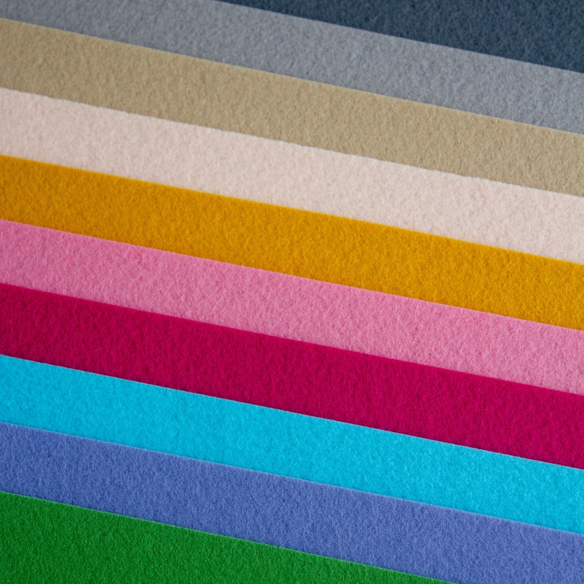 Набор декоративного  фетра FSR1.2 (N10)-03 1,2мм; 22см х 30см (10 листов, 10 цветов)