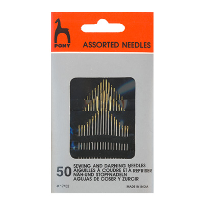 Иглы ассорти Needles Assort "Золотое ушко" в конверте 50 игл