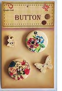 Деревянные пуговицы "Рукоделие" WB 1021