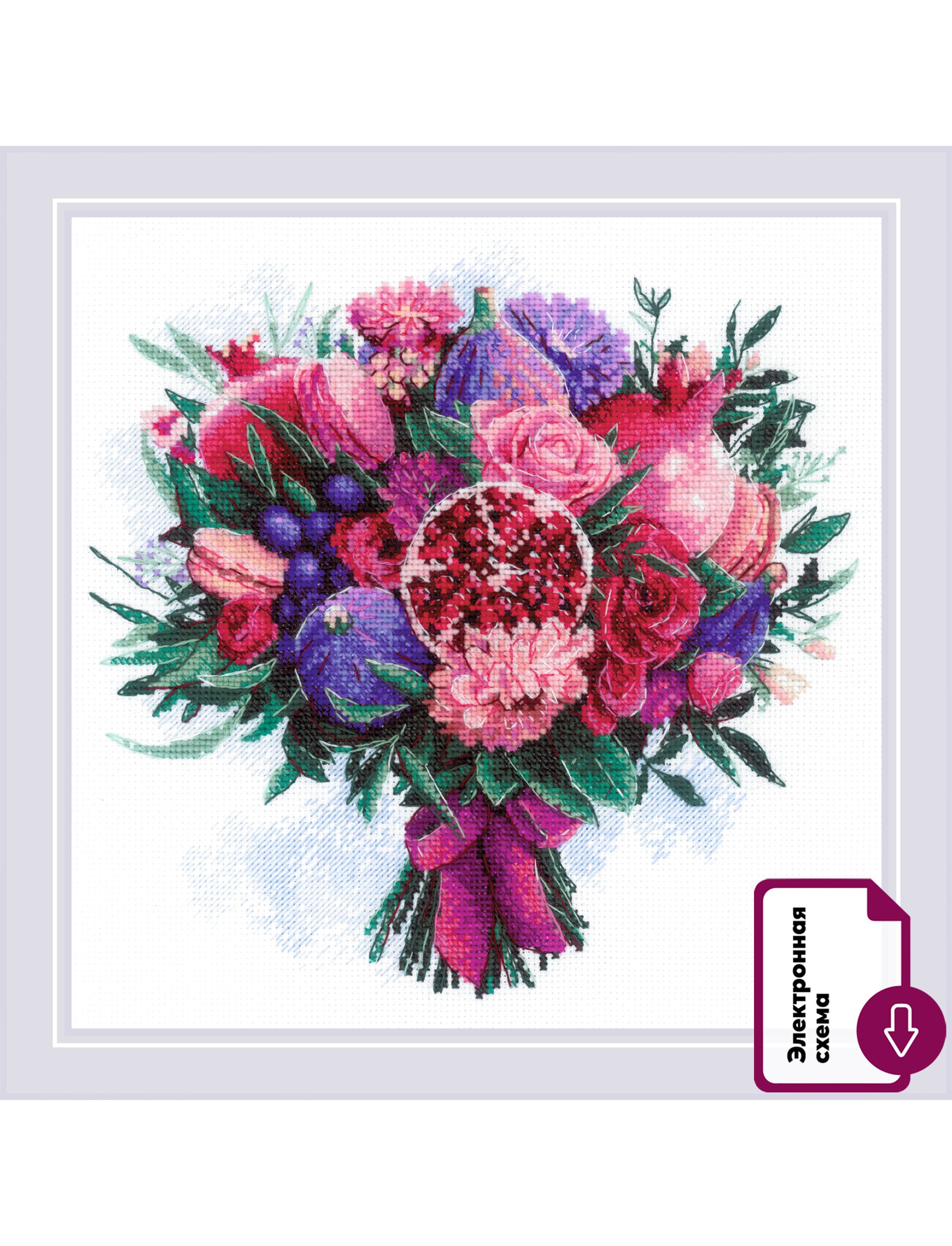 Набор для вышивания «Риолис» 2230 Фруктовый букет 25*25 см